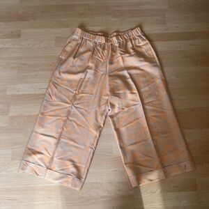 LAFAYETTE 148 NEW YORK SILK WIDE LEG PANTS XL